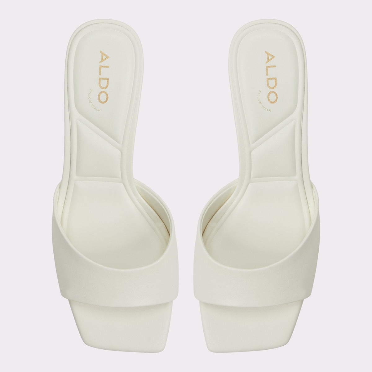 Aldo Enchanting White Women's Heeled mules - Heeled mule, Kitten heel
