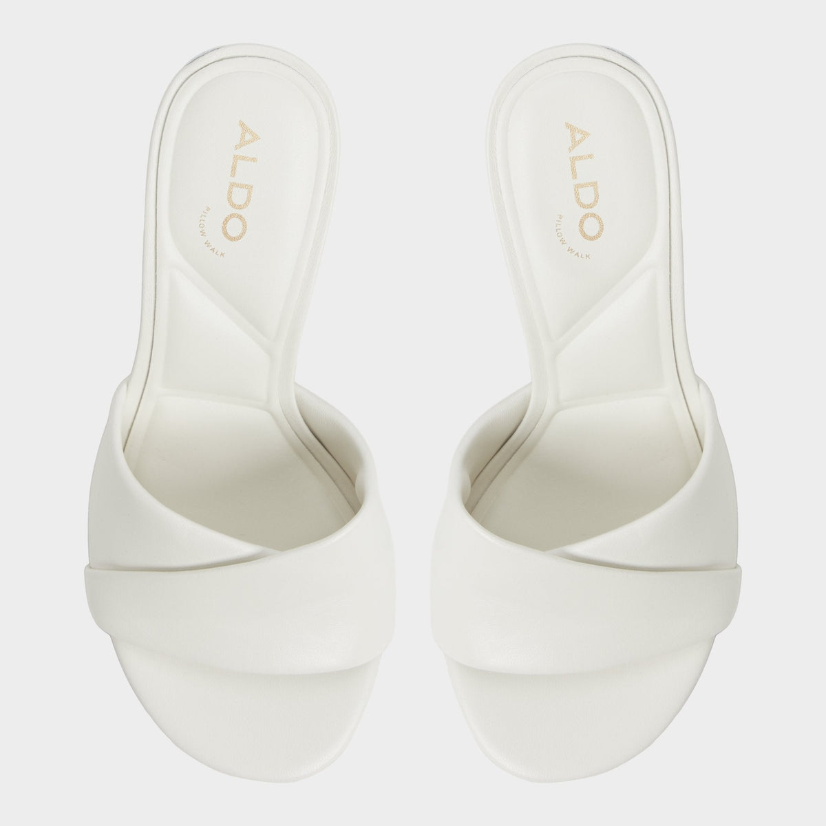 Aldo Lyhanna White/Bone Women's Heeled mules - Heeled mule, Stiletto heel