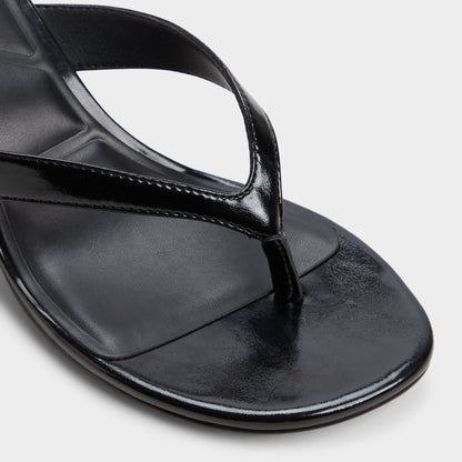 Aldo Jump Black Women's Strappy sandals - Heeled flip flop, Kitten heel