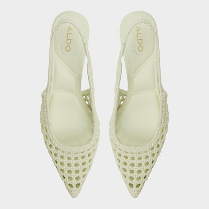 Aldo Violettia in Other Green - Sling back high heel, Kitten heel