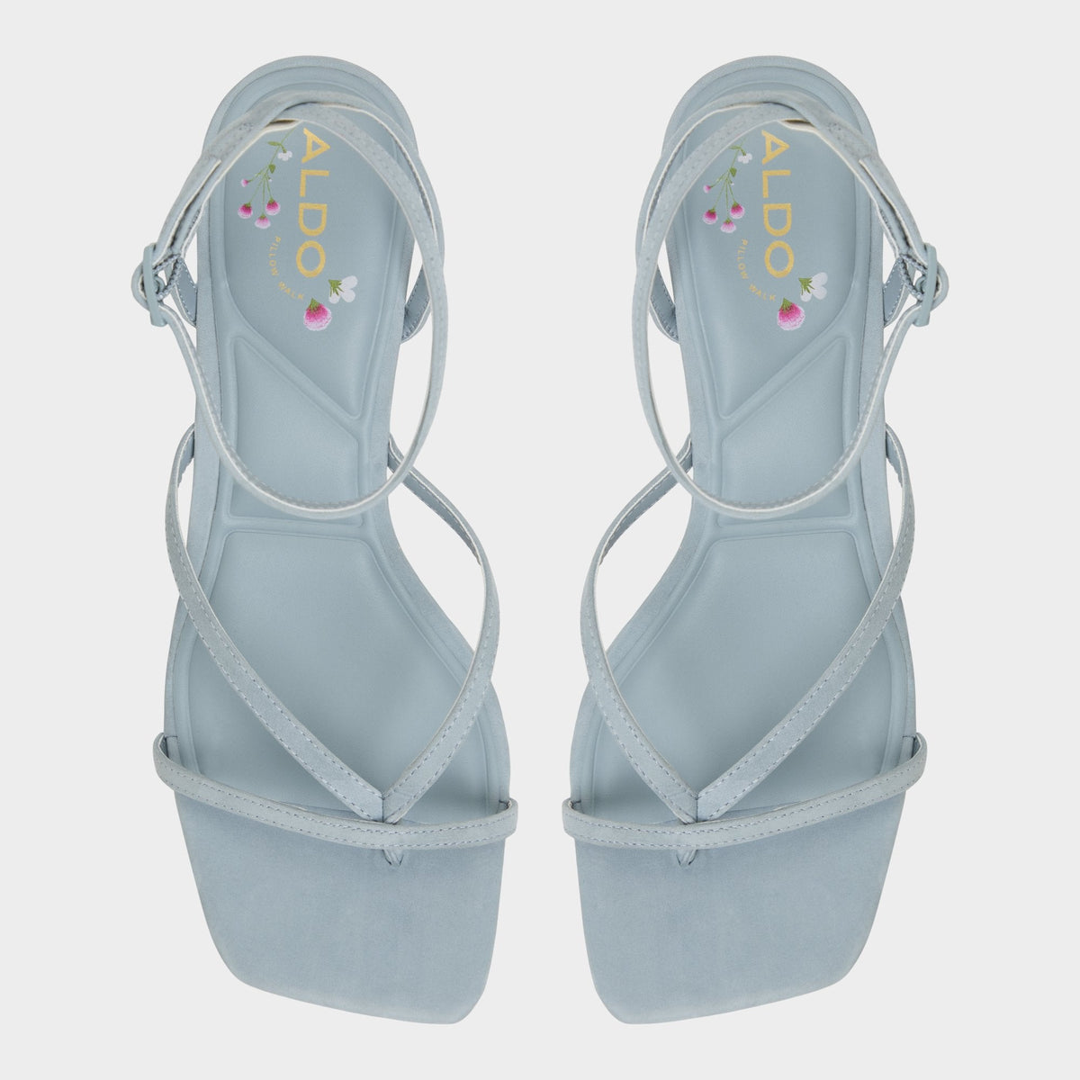 Aldo Soffie Other Blue Women's Strappy sandals - Strappy heeled sandal, Kitten heel