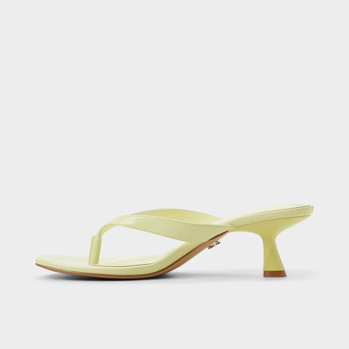 Aldo Jump Other Yellow Women's Strappy sandals - Heeled flip flop, Kitten heel
