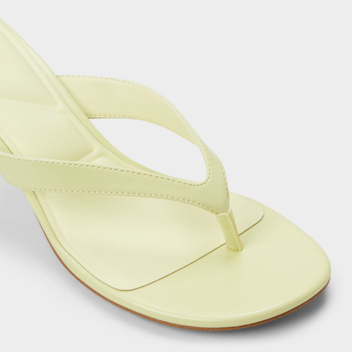 Aldo Jump Other Yellow Women's Strappy sandals - Heeled flip flop, Kitten heel