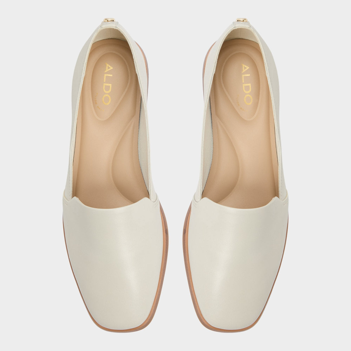 Aldo Caraelia White/Bone Women's Loafers & Oxfords - Loafer