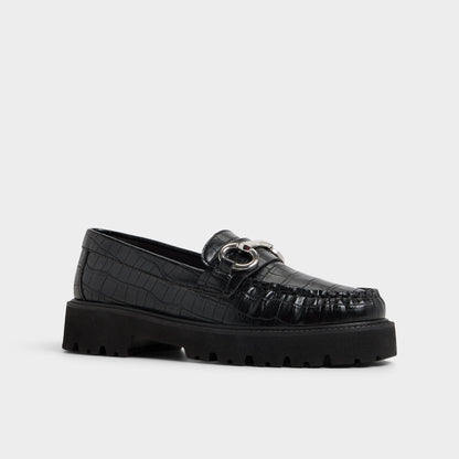 Aldo Danrose Black Women's Loafers & Oxfords - Loafer, Lug sole