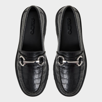 Aldo Danrose Black Women's Loafers & Oxfords - Loafer, Lug sole