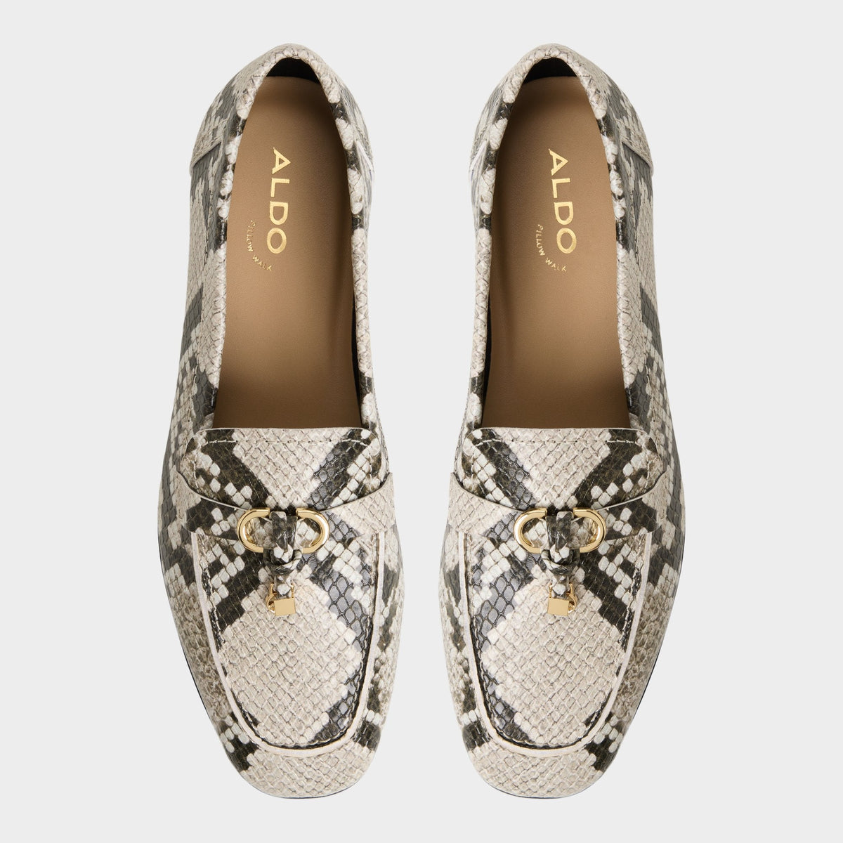 Aldo Ybilide White/Black Women's Loafers & Oxfords - Loafer