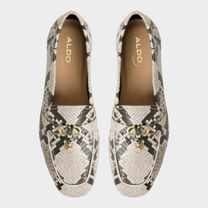 Aldo Ybilide White/Black Women's Loafers & Oxfords - Loafer