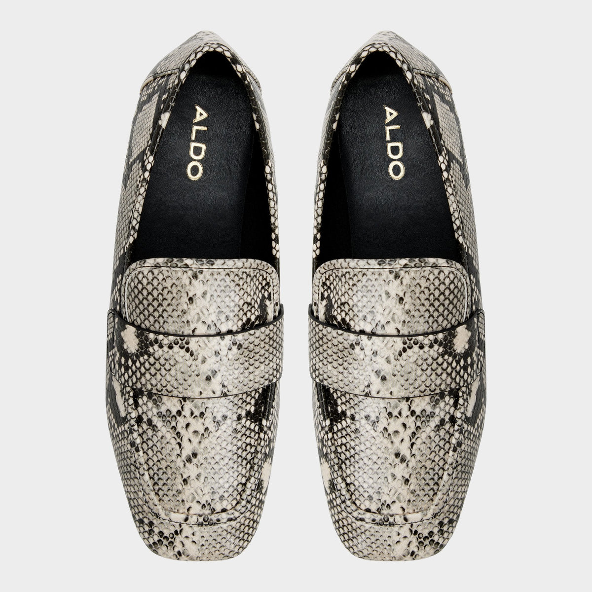 Aldo Bellamyy Black/White Women's Loafers & Oxfords - Loafer