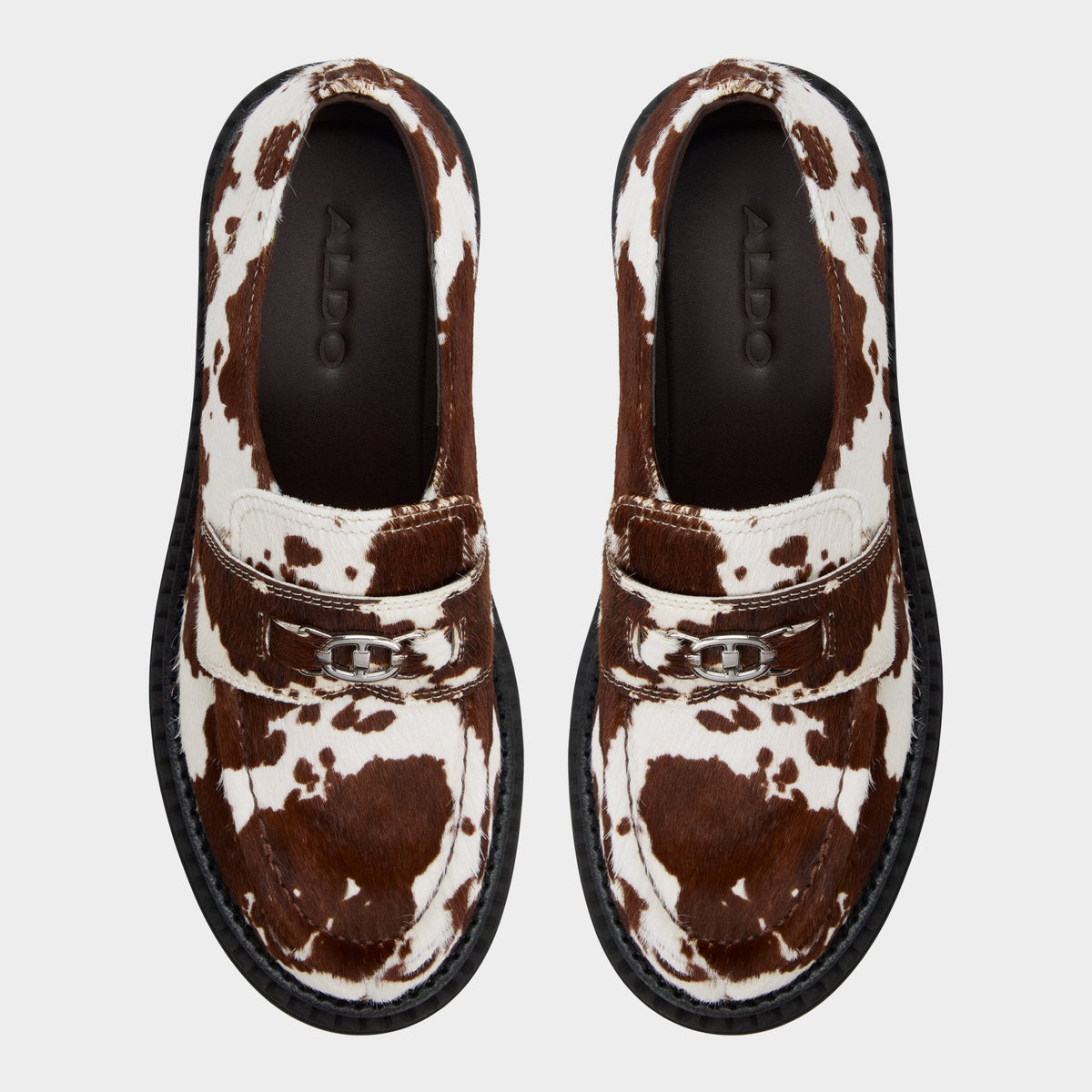 Aldo Miravelle in Open Brown - Loafer, Lug sole