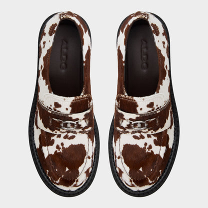 Aldo Miravelle in Open Brown - Loafer, Lug sole