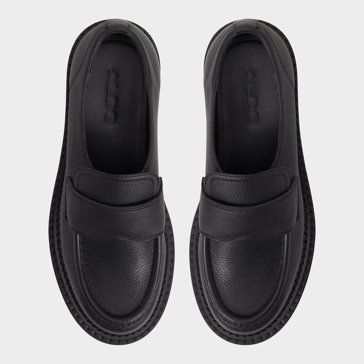 Aldo Miravella in Black - Loafer, Lug sole