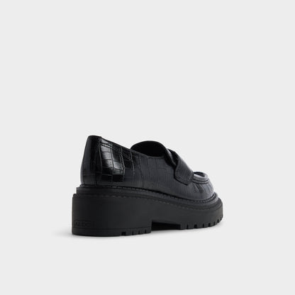 Aldo Miravelle in Black - Loafer, Lug sole