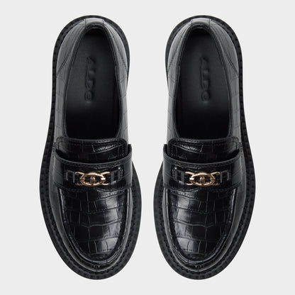 Aldo Miravelle in Black - Loafer, Lug sole