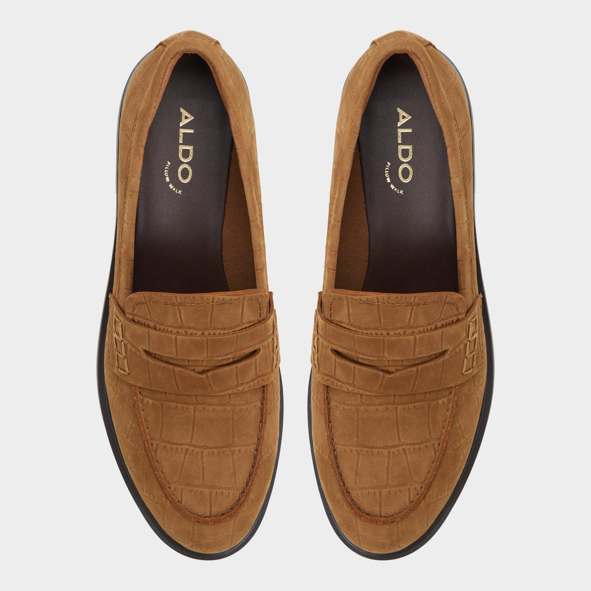 Aldo Lededanten Dark Brown Women's Loafers & Oxfords - Loafer, Block heel