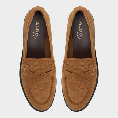 Aldo Lededanten Dark Brown Women's Loafers & Oxfords - Loafer, Block heel