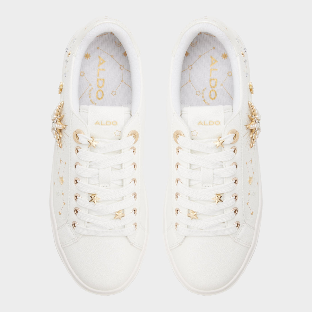 Aldo Starbright in White - Sneaker, Cup sole