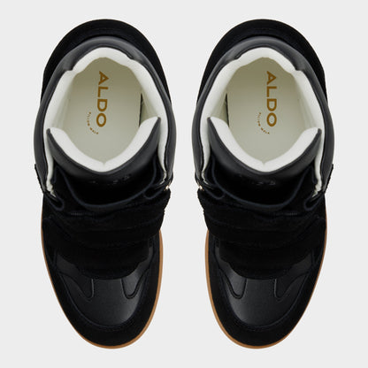 Aldo Bellissamo in Black - Wedge sneaker, Wedge heel