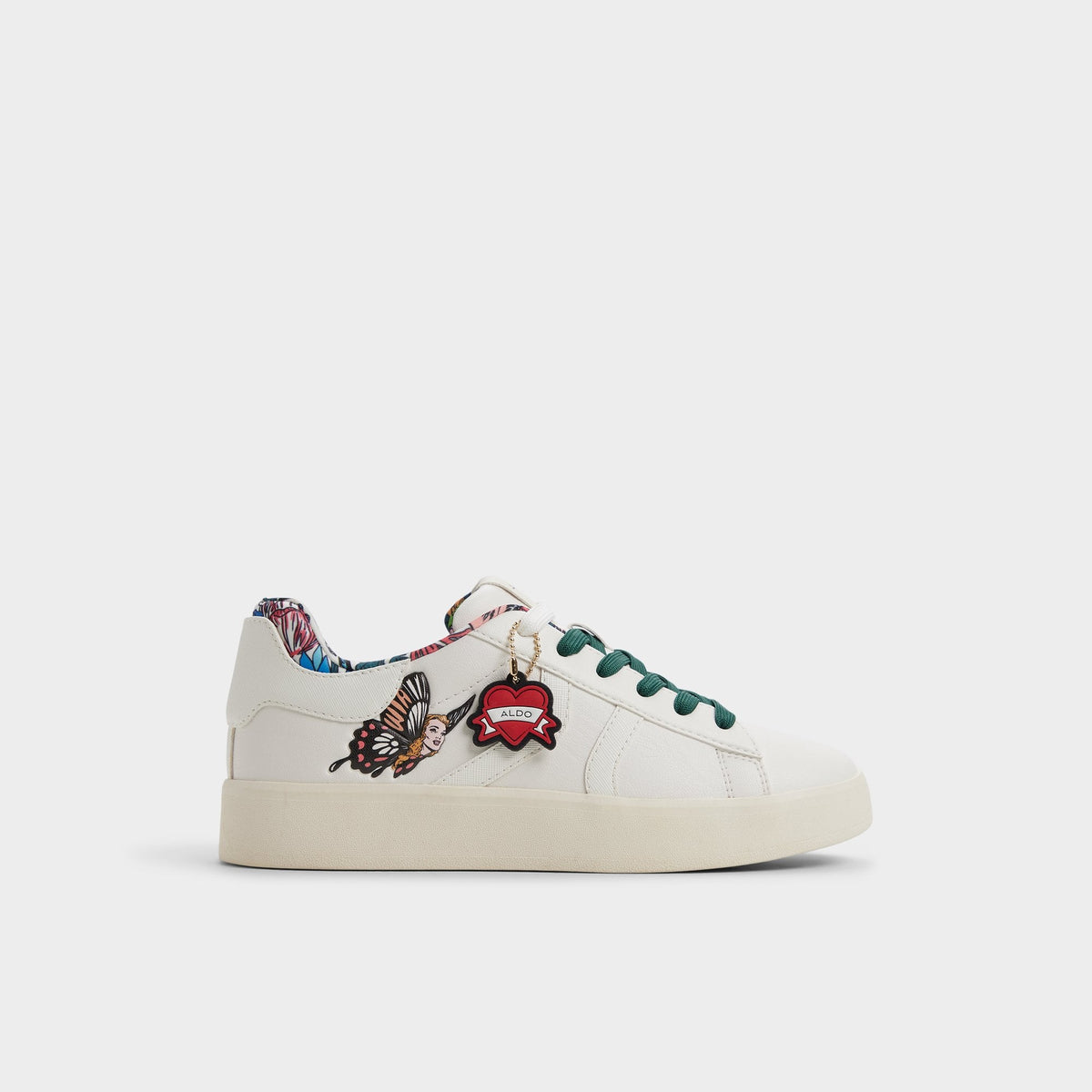 Aldo Whatisadam in White Multi - Women's low top sneaker, Cup sole