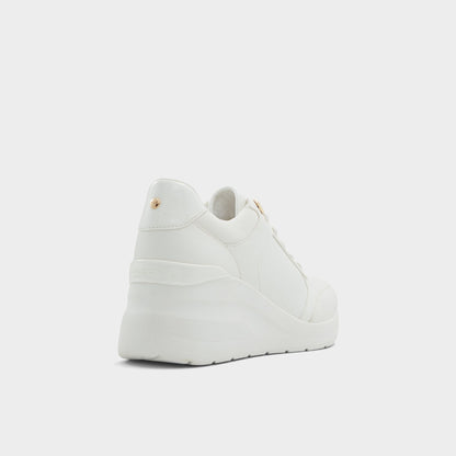 Aldo Iconistep White Overflow Women's Low top sneakers - Wedge sneaker, Wedge heel