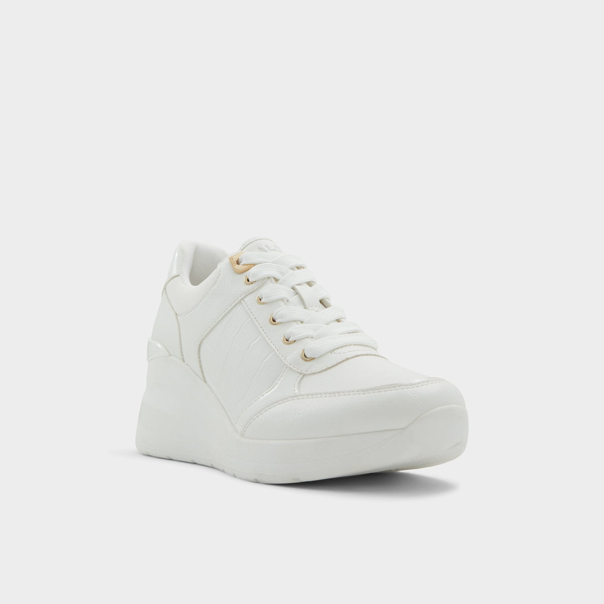 Aldo Iconistep White Overflow Women's Low top sneakers - Wedge sneaker, Wedge heel
