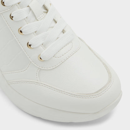 Aldo Iconistep White Overflow Women's Low top sneakers - Wedge sneaker, Wedge heel