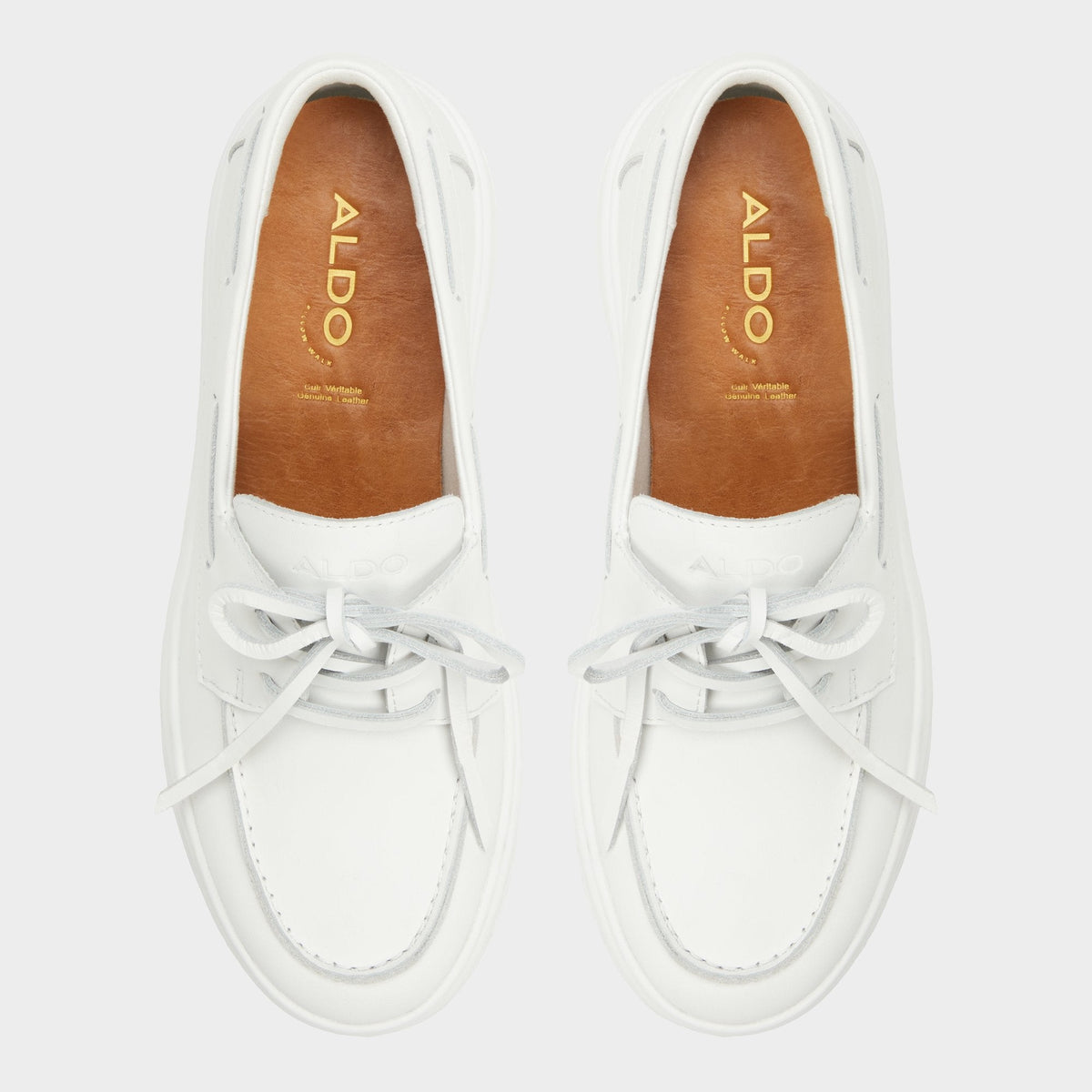 Aldo Wildbreeze Open White Women's Slip on sneakers - Boat shoe, Platform