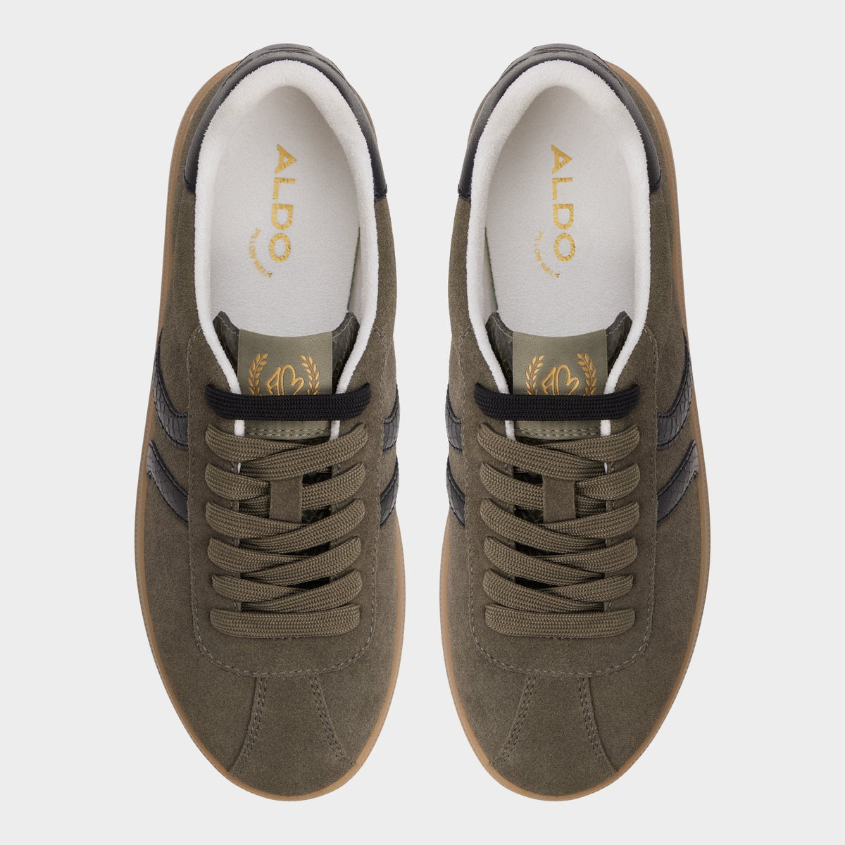 Aldo Chicsneaker in Olive - Low top sneaker, Cup sole