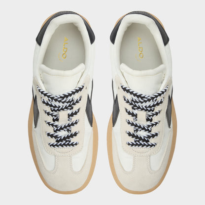Aldo Retrostep White/Black Women's Low top sneakers - Low top sneaker, Jogger sole