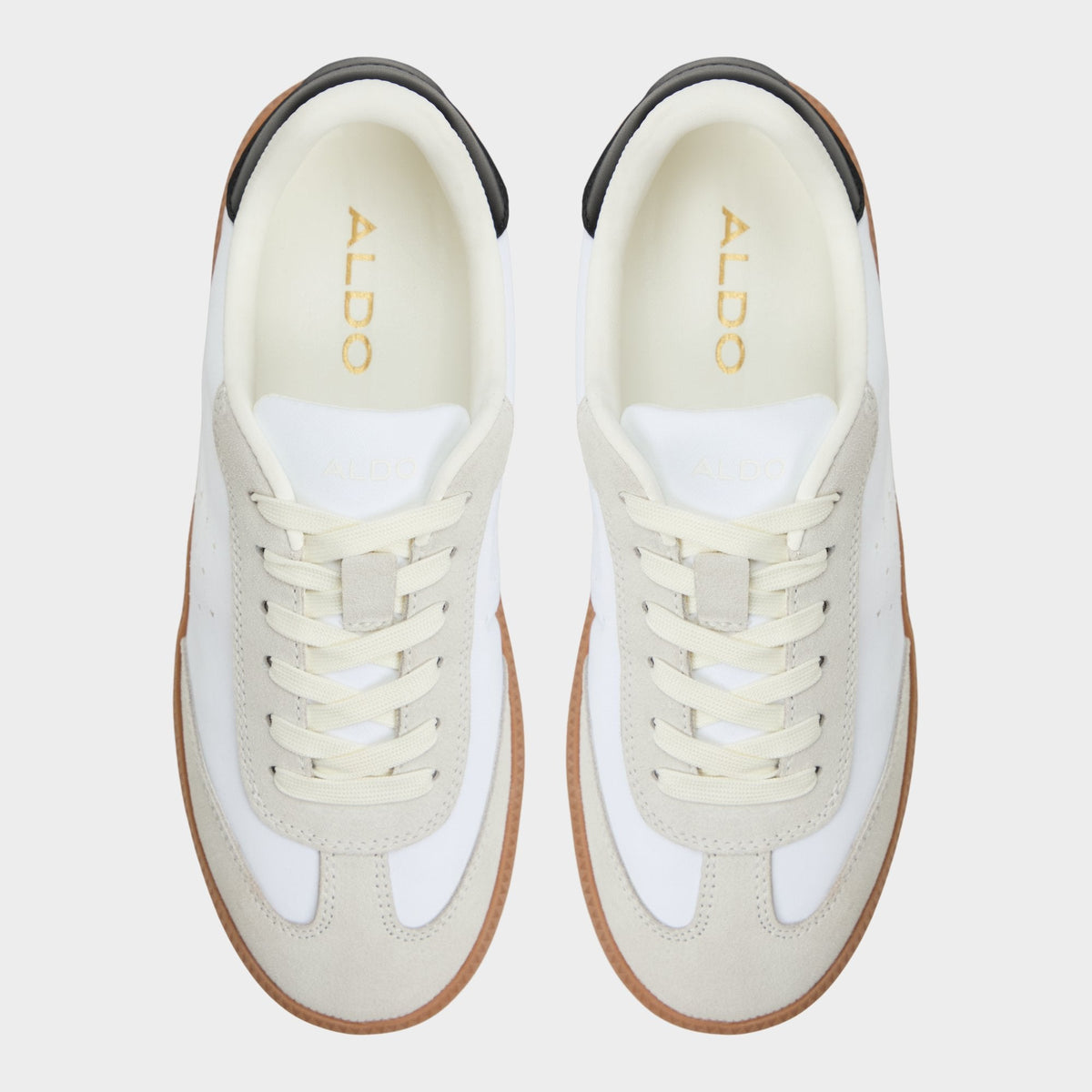 Aldo Clubstyle White/Black Women's Low top sneakers - Jogger sneaker, Jogger sole