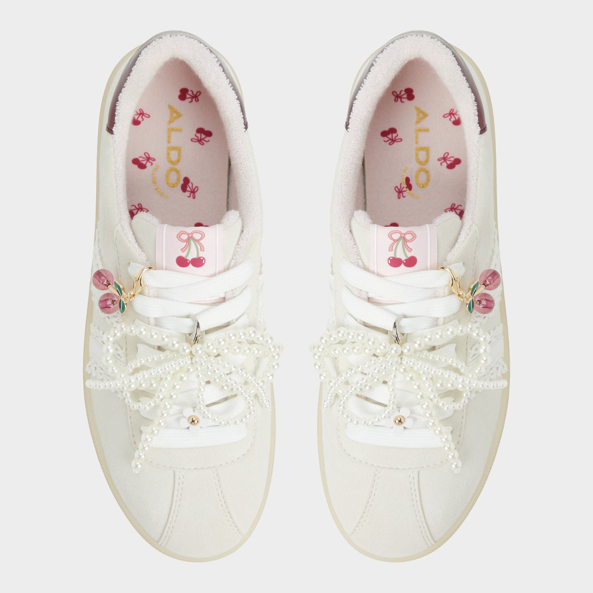 Aldo Sweetthing White/Bone Women's Low top sneakers - Low top sneaker, Cup sole