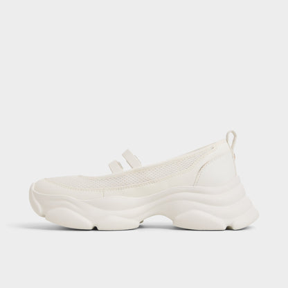 Aldo Aethera White Women's Platform and wedge sneakers - Mary Jane Sneakers, Jogger sole