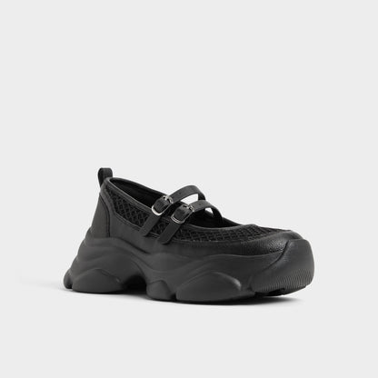 Aldo Aethera Black Women's Platform and wedge sneakers - Mary Jane Sneakers, Jogger sole