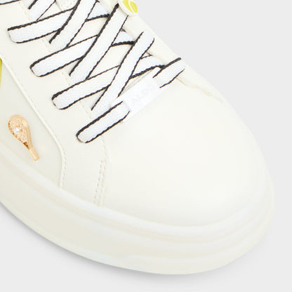 Aldo Clubchamp White Combo Women's Platform and wedge sneakers - Low top sneaker