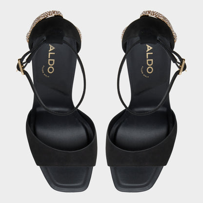 Aldo Medusa in Other Black 14266744 - Strappy heeled sandal, Platform