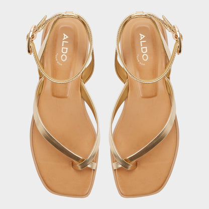 Aldo Daressi in Gold - Flat sandal