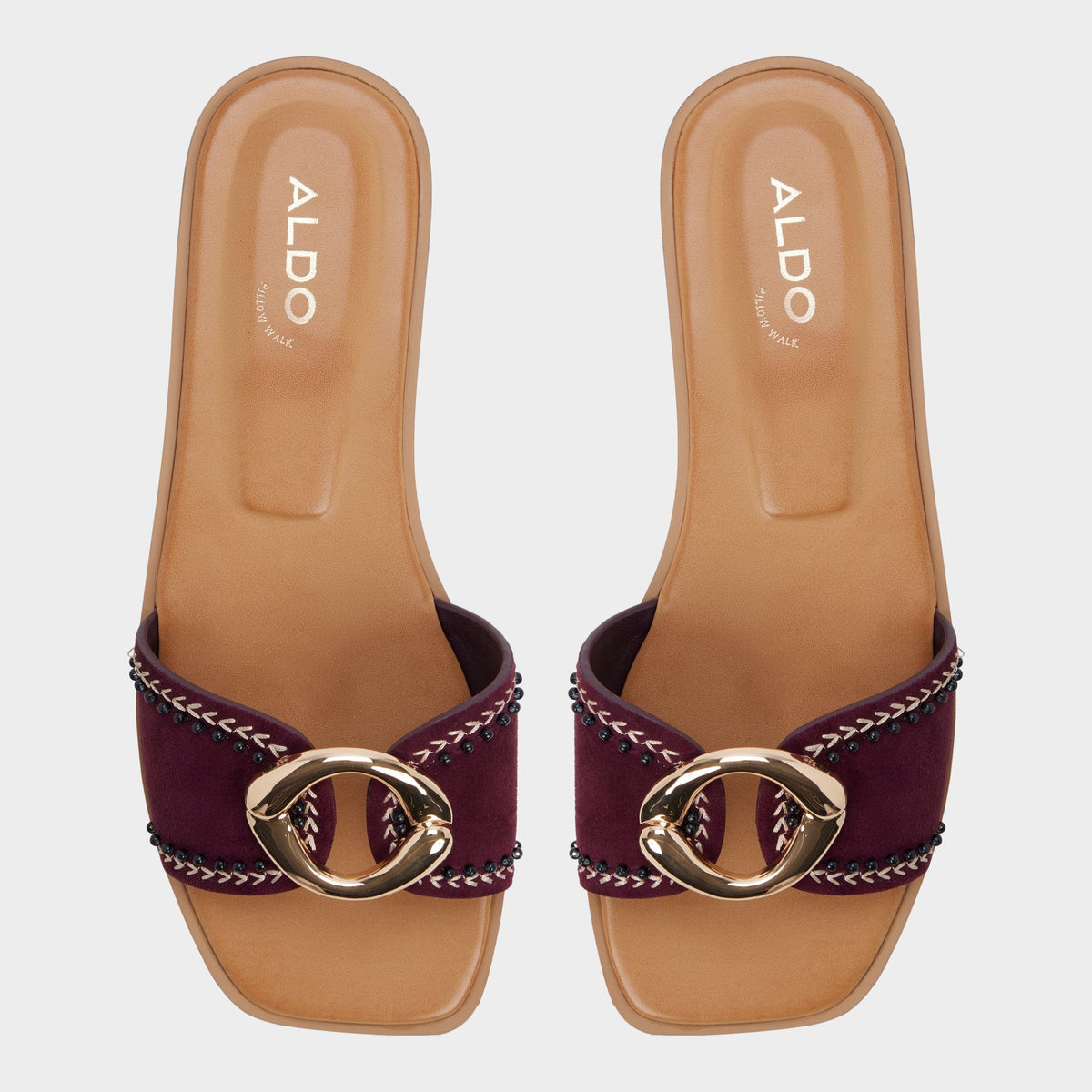 Aldo Biggin in Bordo - Slide sandal