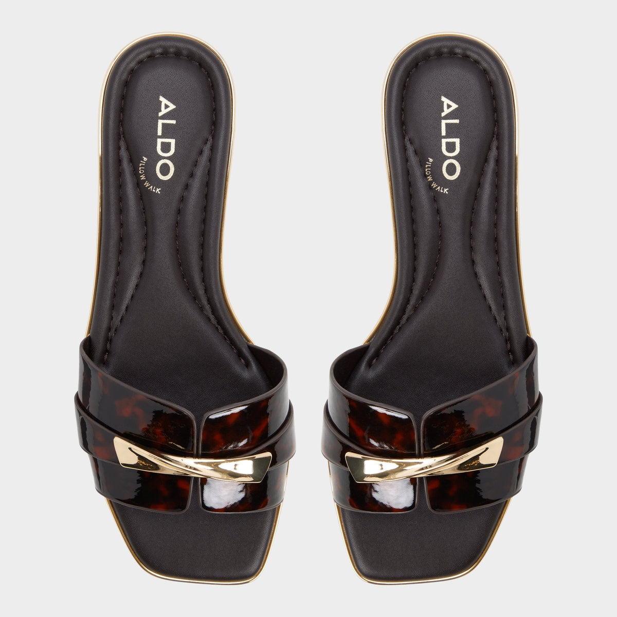 Aldo Darlina in Open Brown - Slide sandal