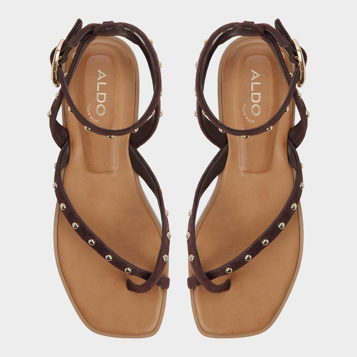 Aldo Daressi in Dark Brown - Flat sandal