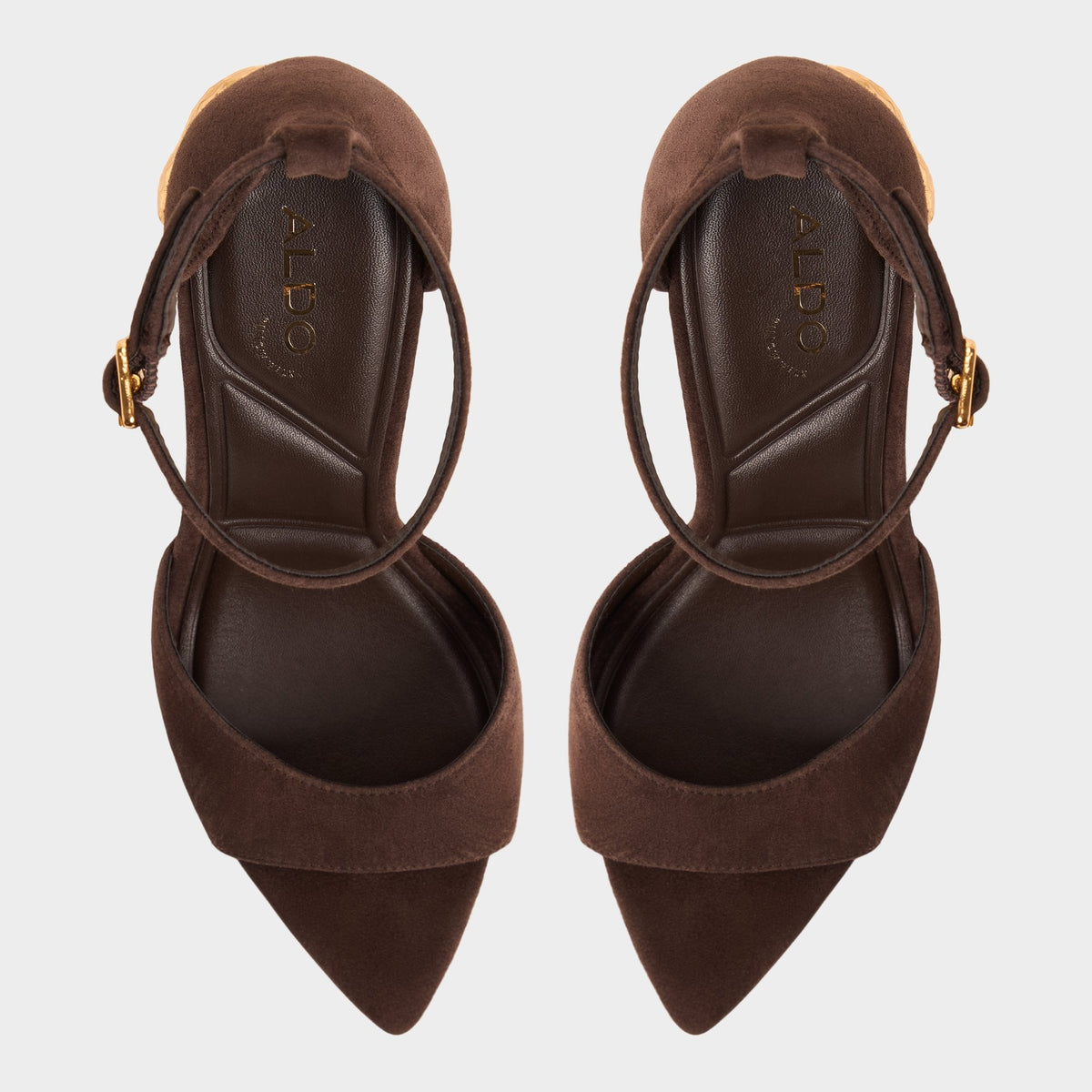 Aldo Medeza in Dark Brown - Strappy heeled sandal