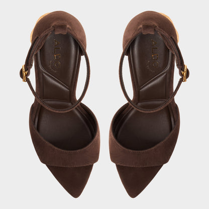 Aldo Medeza in Dark Brown - Strappy heeled sandal