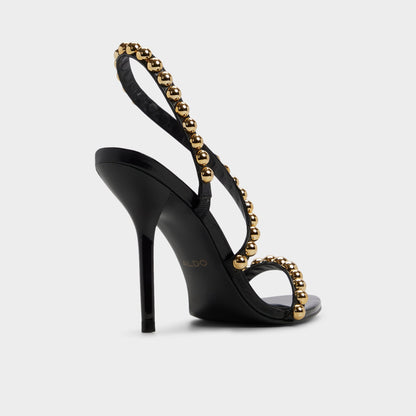 Aldo Attey in Black - Strappy heeled sandal, Stiletto heel