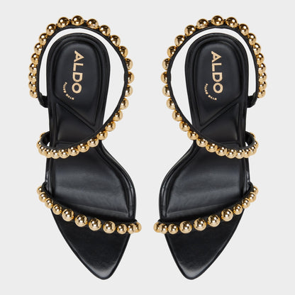 Aldo Attey in Black - Strappy heeled sandal, Stiletto heel