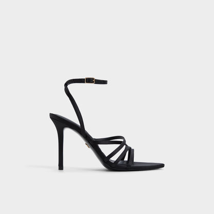 Aldo Solania Black Women's Strappy sandals - Strappy heeled sandal, Stiletto heel