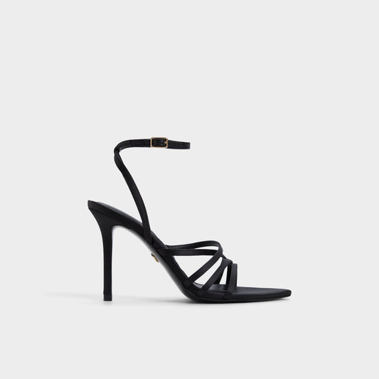 Aldo Solania Black Women's Strappy sandals - Strappy heeled sandal, Stiletto heel