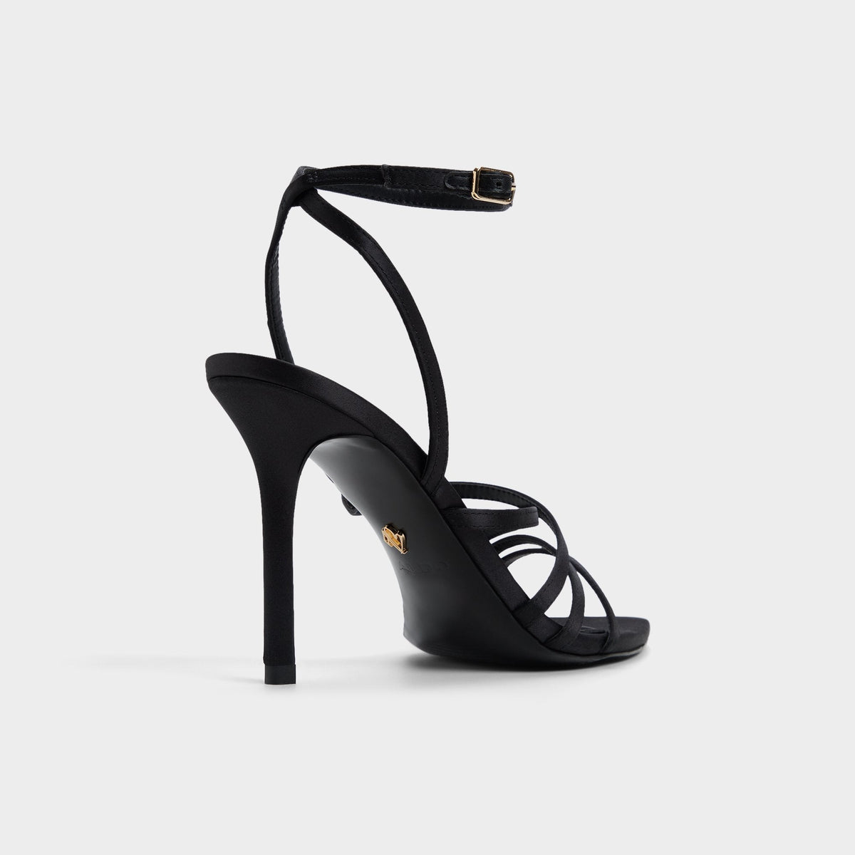 Aldo Solania Black Women's Strappy sandals - Strappy heeled sandal, Stiletto heel