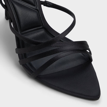 Aldo Solania Black Women's Strappy sandals - Strappy heeled sandal, Stiletto heel