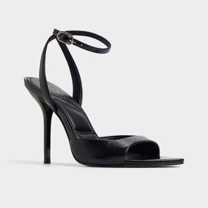 Aldo Forevermore Black Women's Strappy sandals - Strappy heeled sandal, Stiletto heel