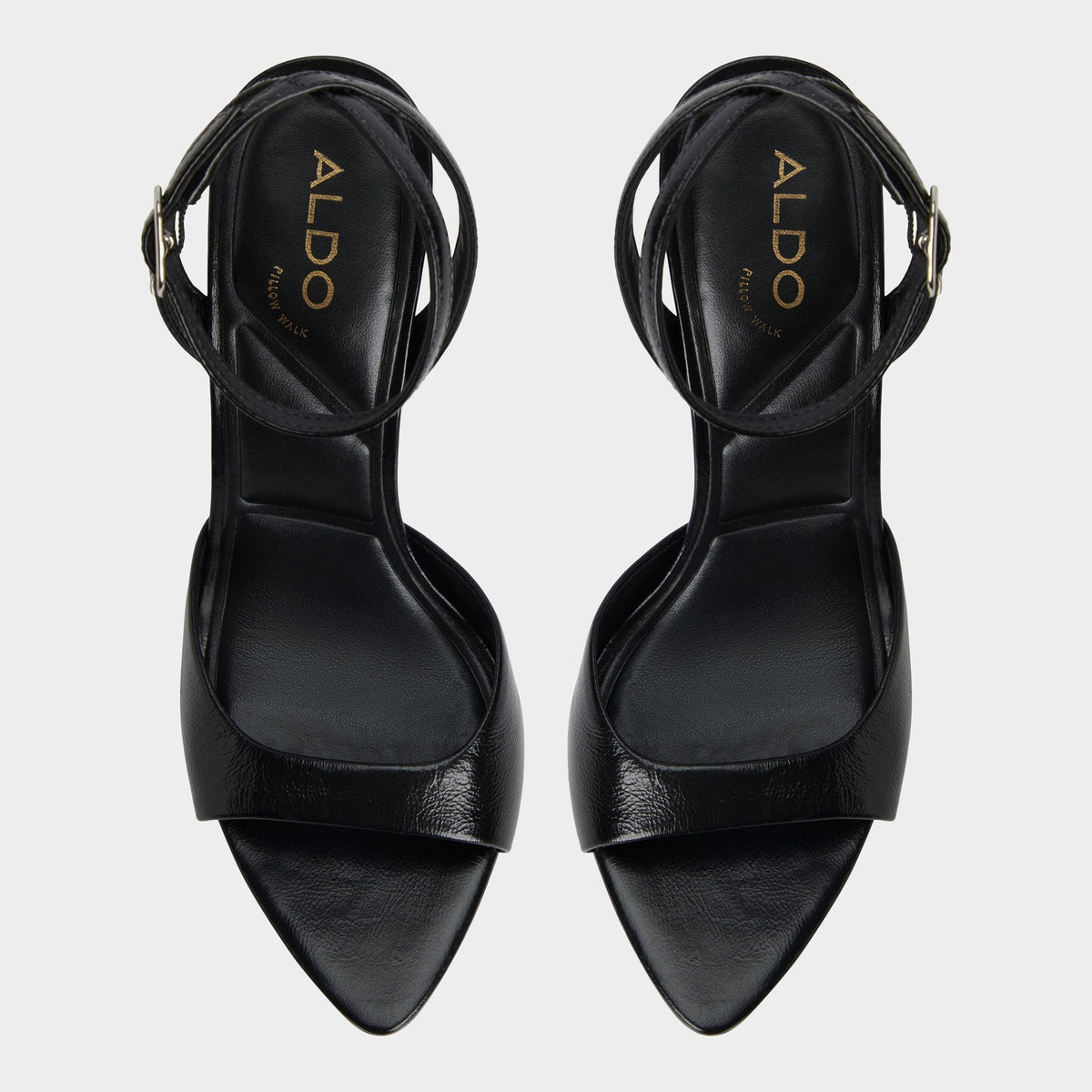 Aldo Forevermore Black Women's Strappy sandals - Strappy heeled sandal, Stiletto heel