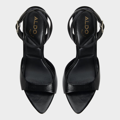 Aldo Forevermore Black Women's Strappy sandals - Strappy heeled sandal, Stiletto heel